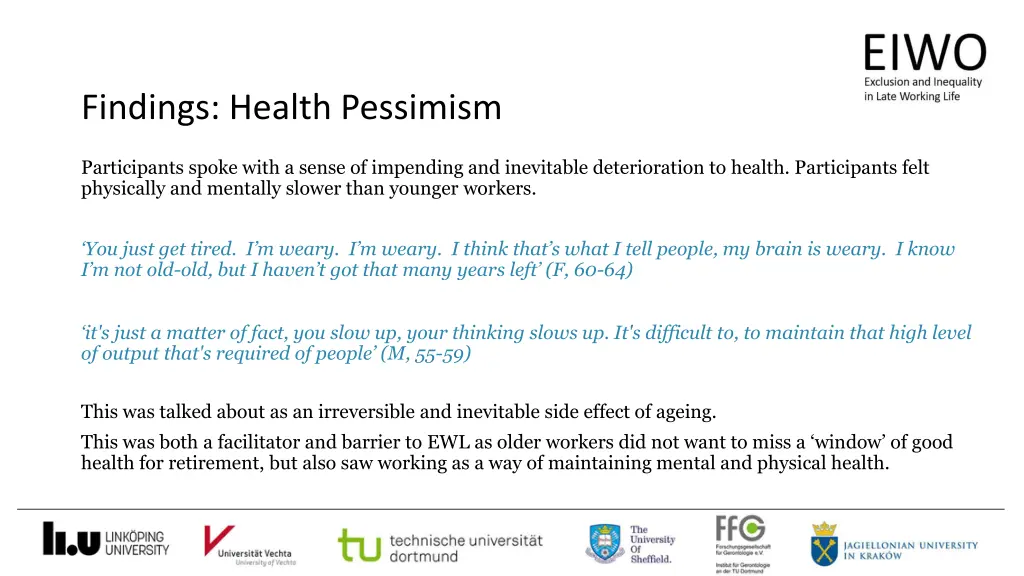 findings health pessimism