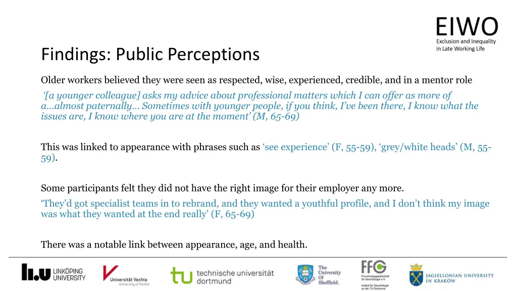 findings public perceptions