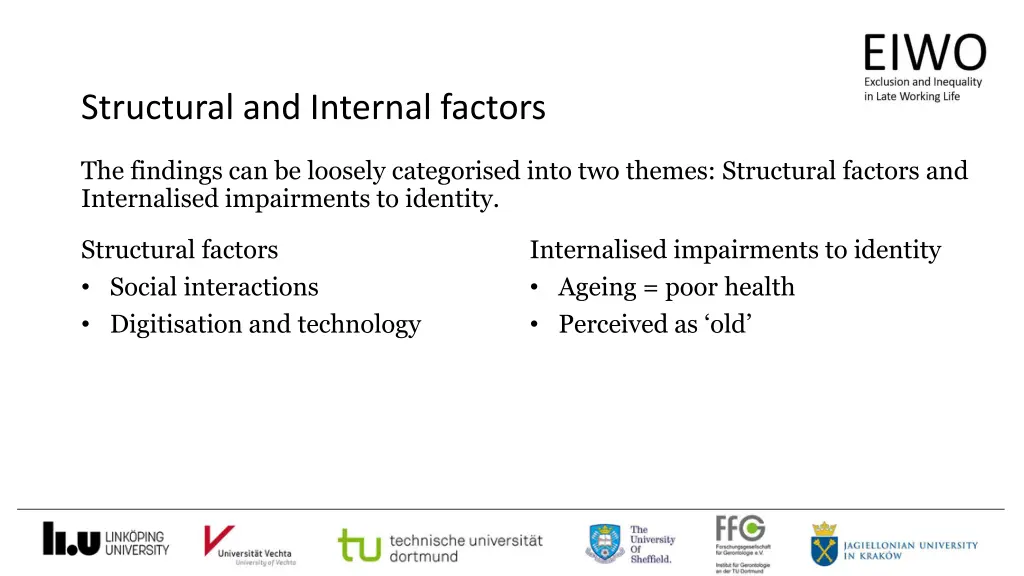 structural and internal factors