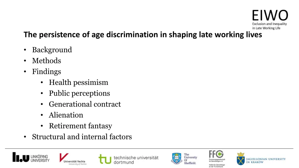 the persistence of age discrimination in shaping