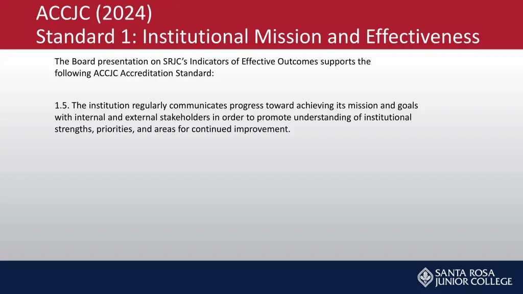 accjc 2024 standard 1 institutional mission