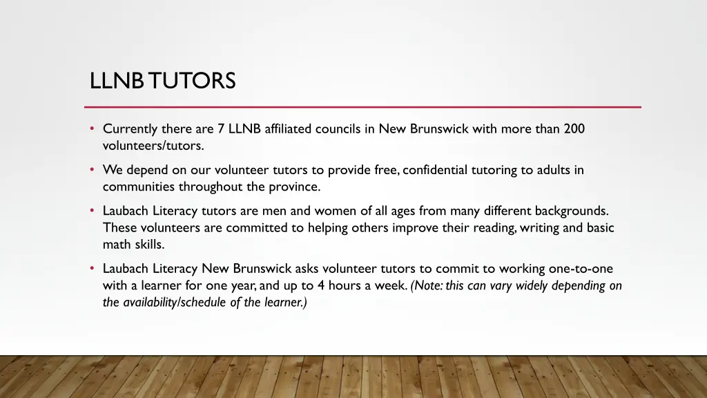 llnb tutors