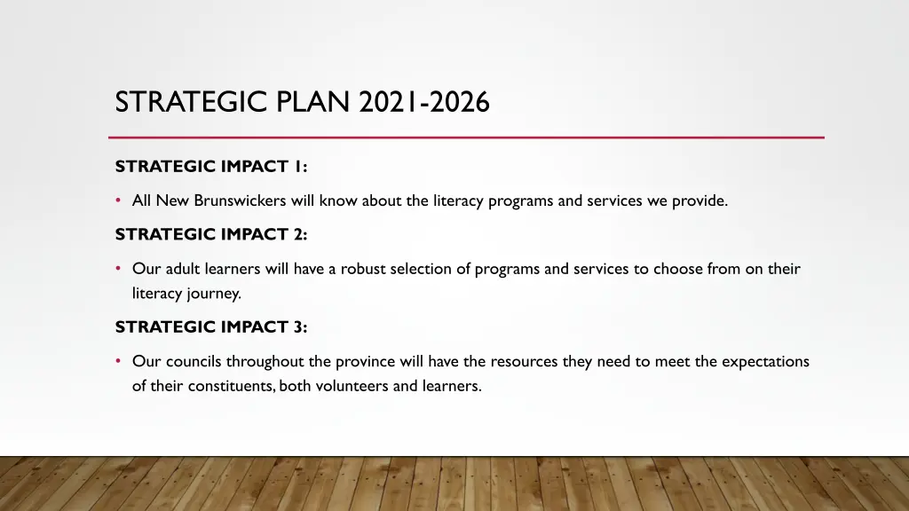 strategic plan 2021 2026
