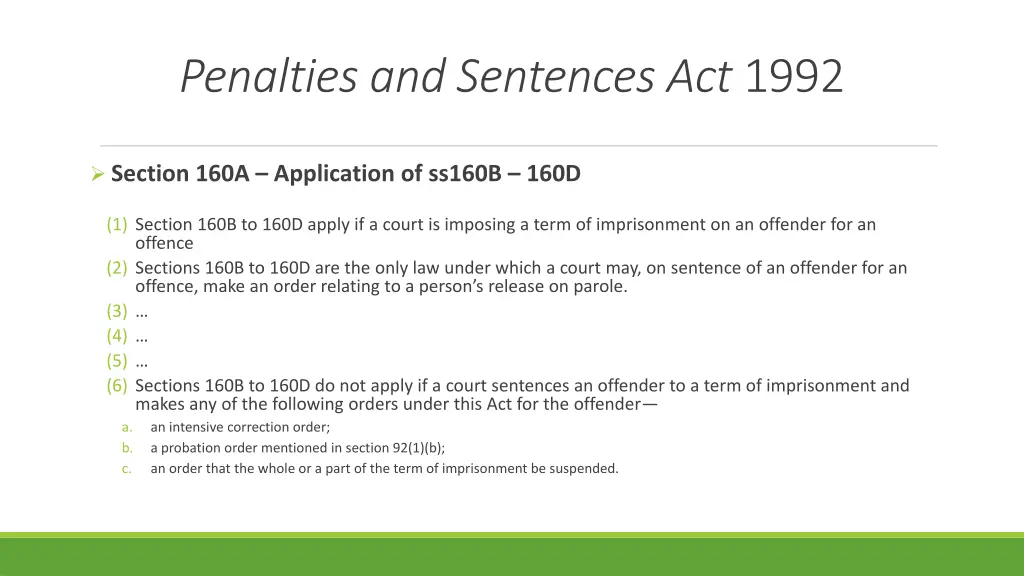 penalties and sentences act 1992 1