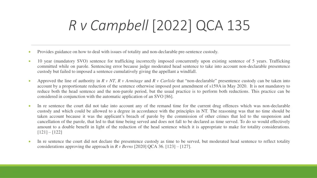 r v campbell 2022 qca 135
