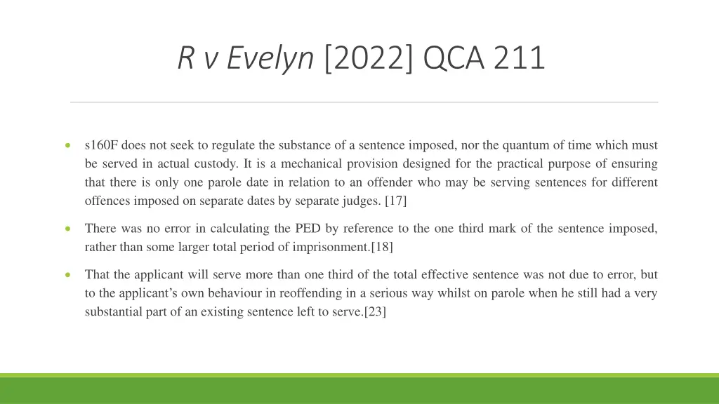 r v evelyn 2022 qca 211