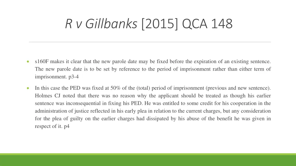 r v gillbanks 2015 qca 148