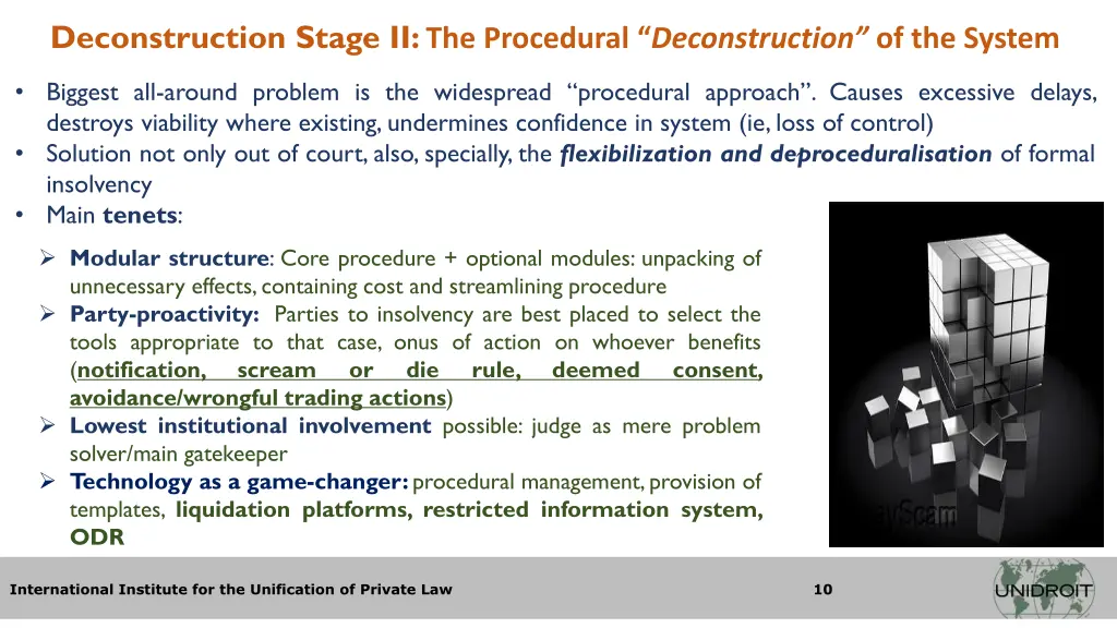 deconstruction stage ii the procedural