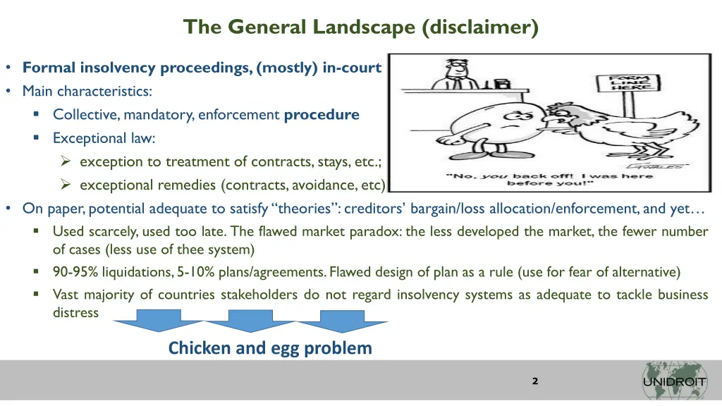the general landscape disclaimer