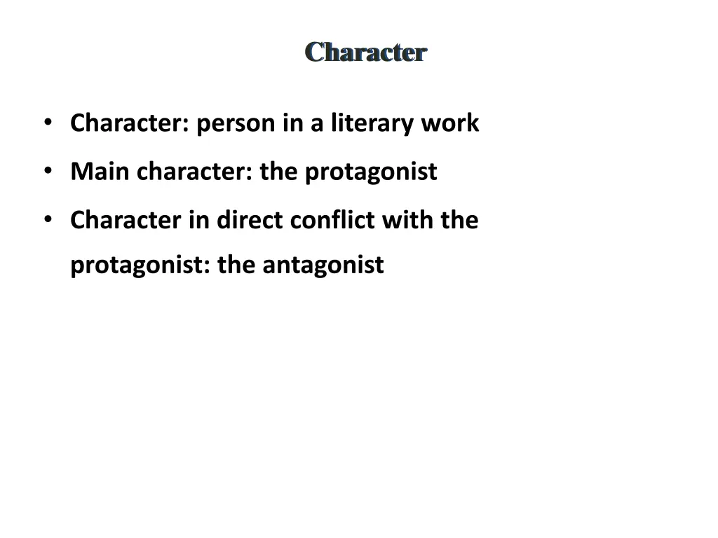 character