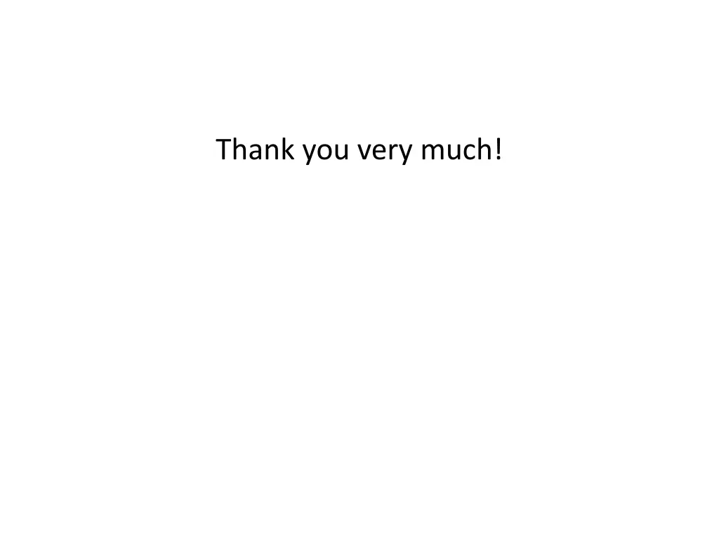 thank you very much