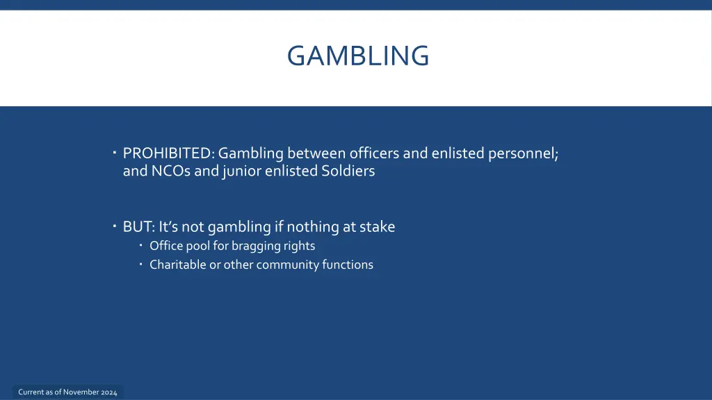 gambling