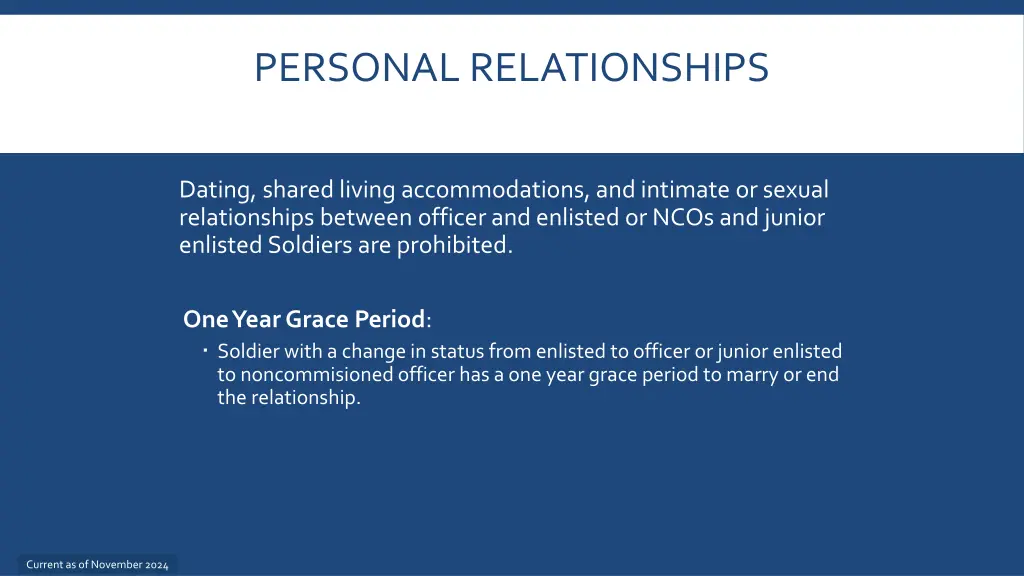 personal relationships
