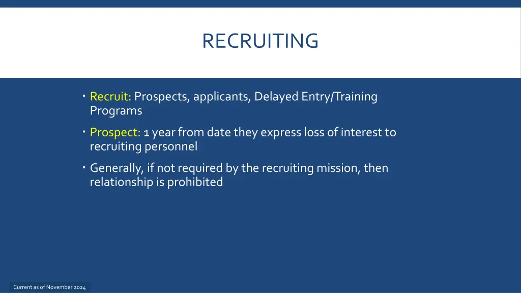 recruiting