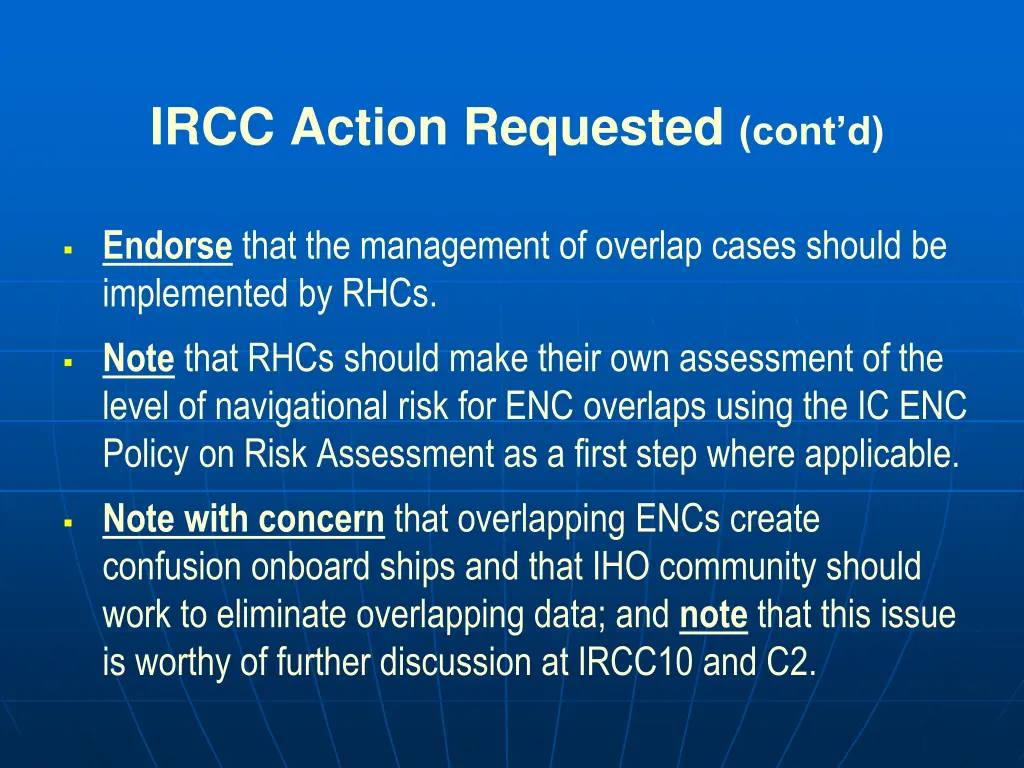 ircc action requested cont d