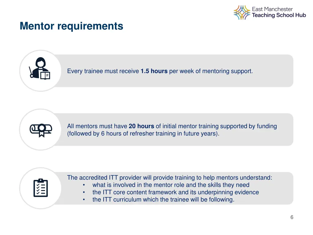 mentor requirements