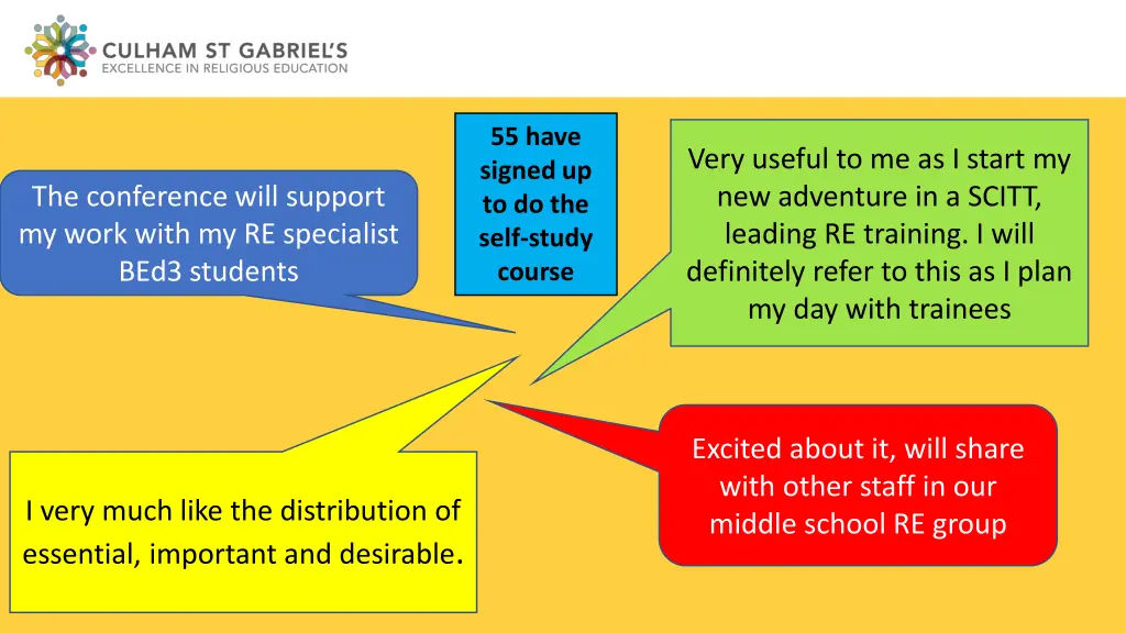 55 have signed up to do the self study course