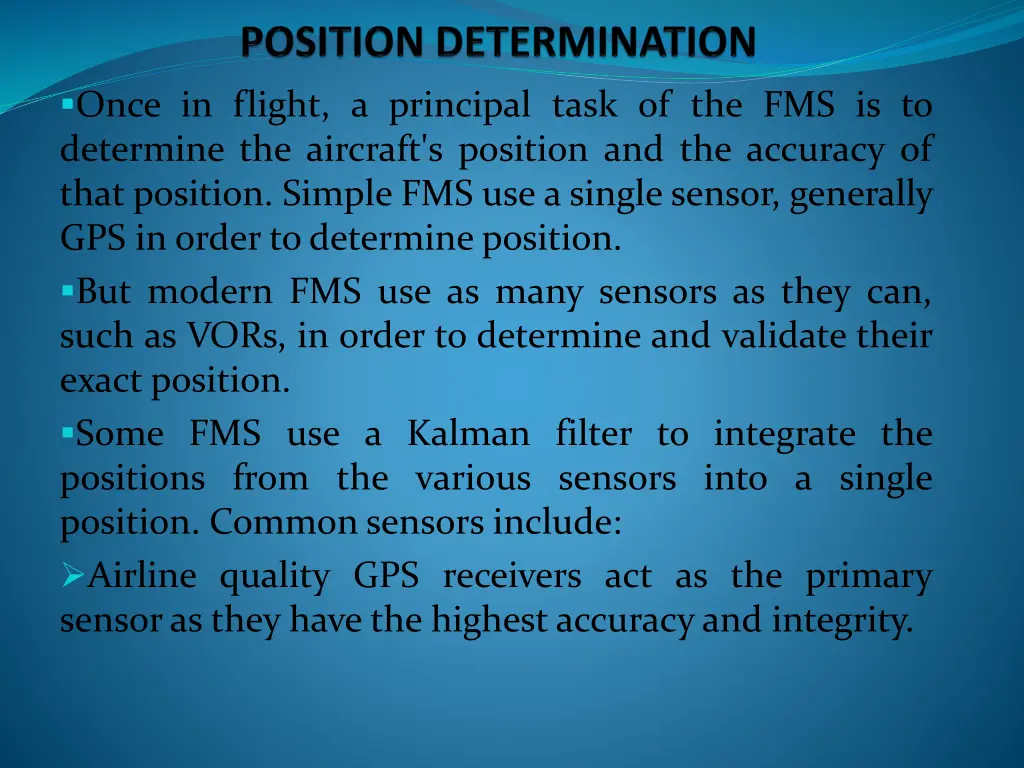 once in flight a principal task