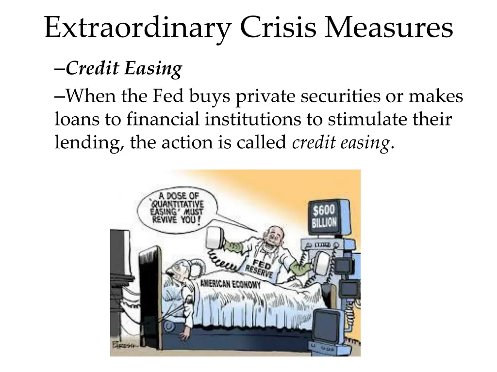 extraordinary crisis measures