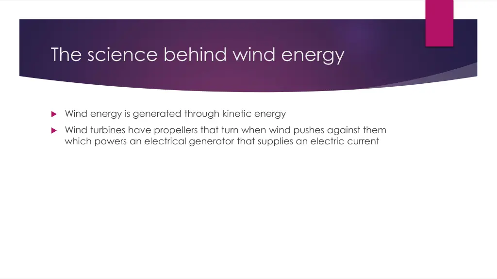 the science behind wind energy