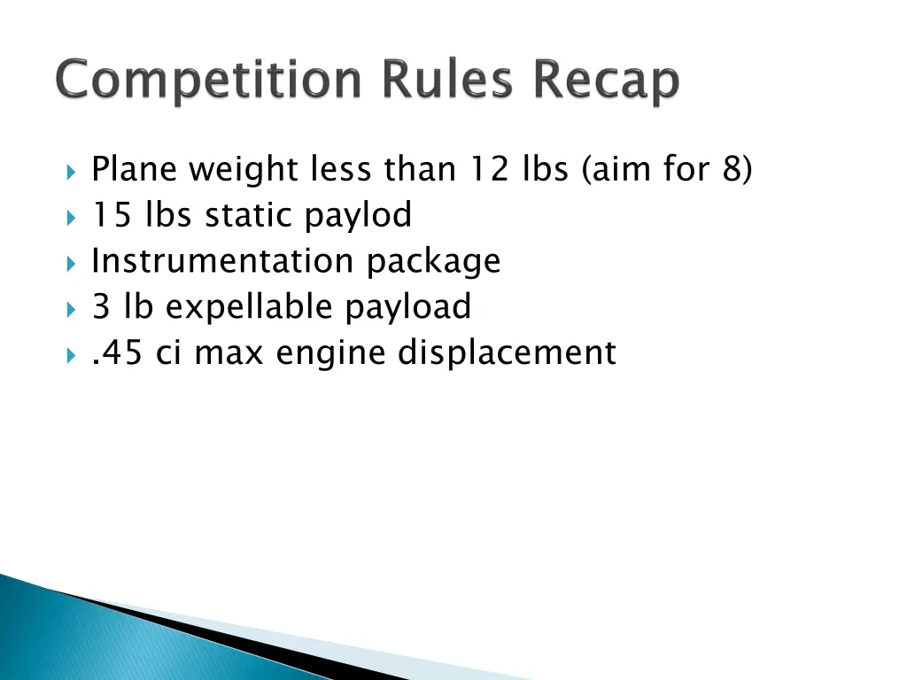 plane weight less than
