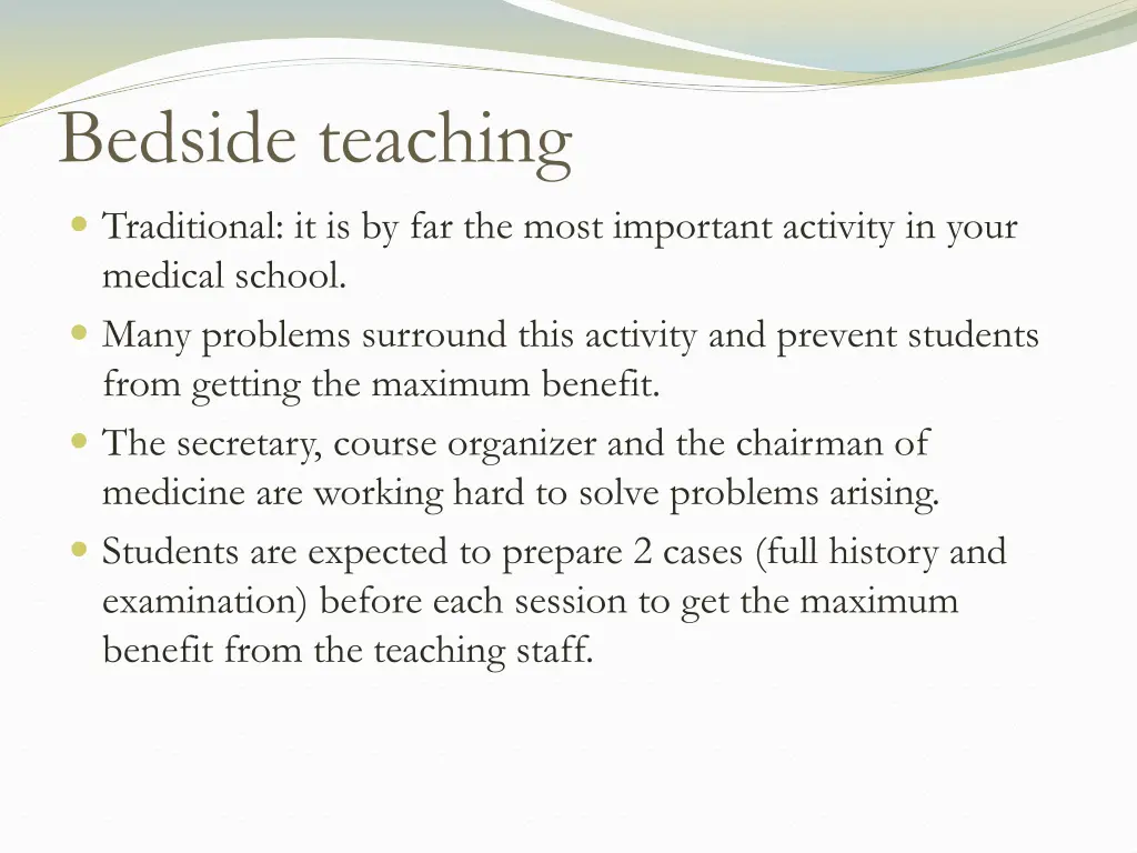 bedside teaching