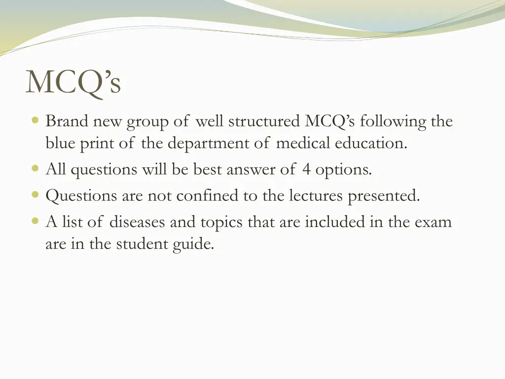 mcq s