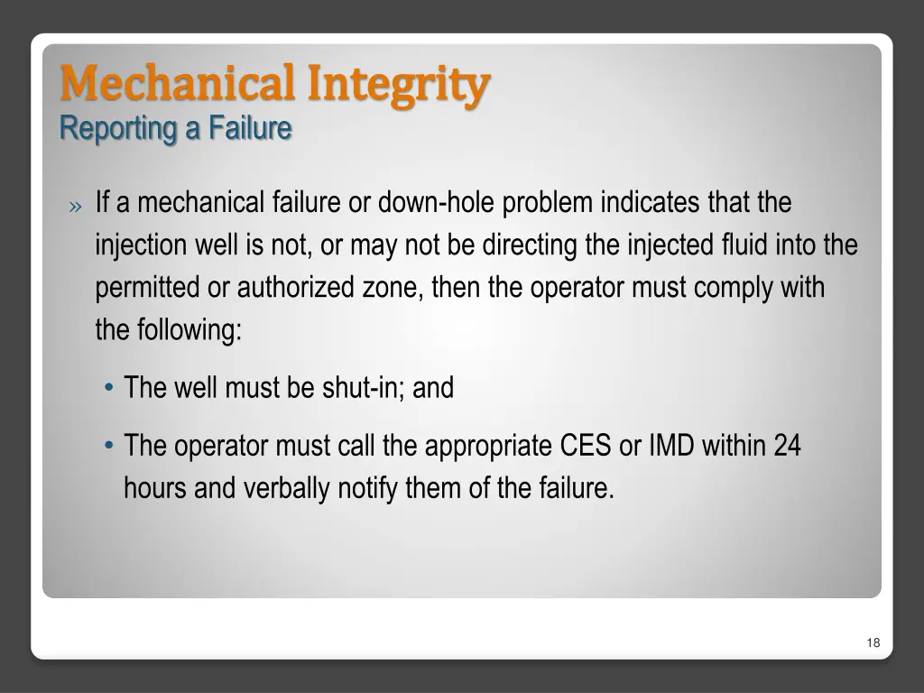 mechanical integrity mechanical integrity 1