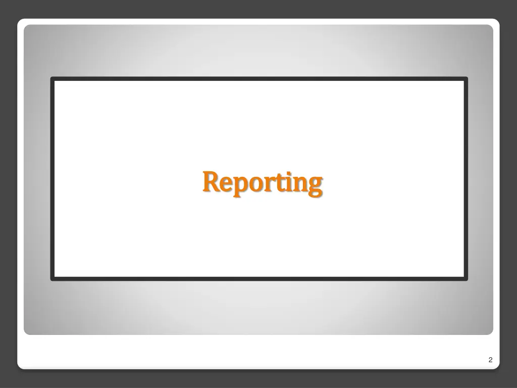 reporting reporting