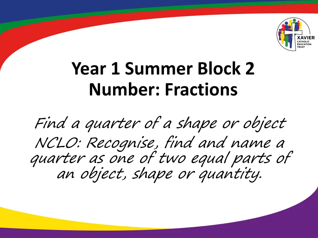 year 1 summer block 2 number fractions 2