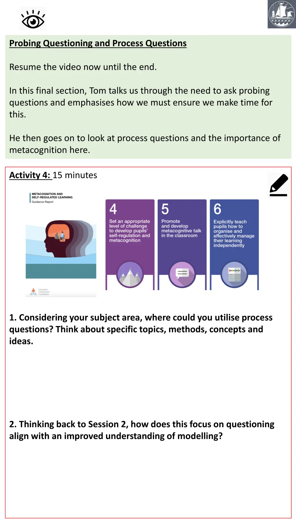 probing questioning and process questions