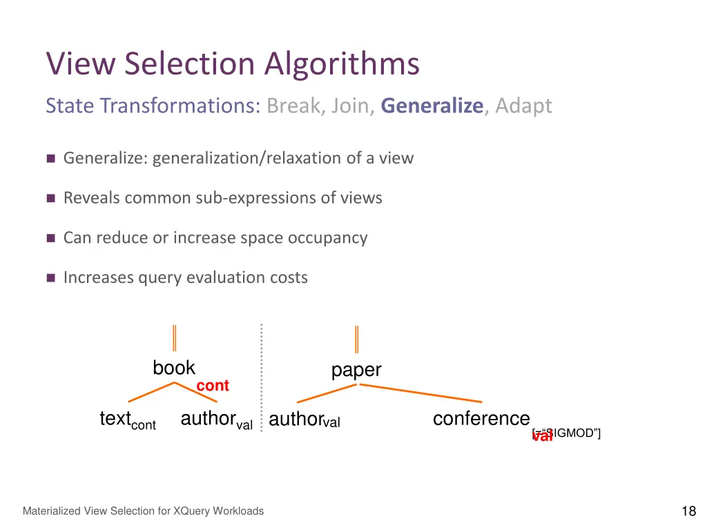 view selection algorithms 7