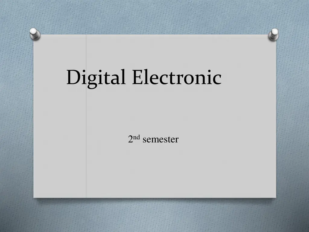 digital electronic