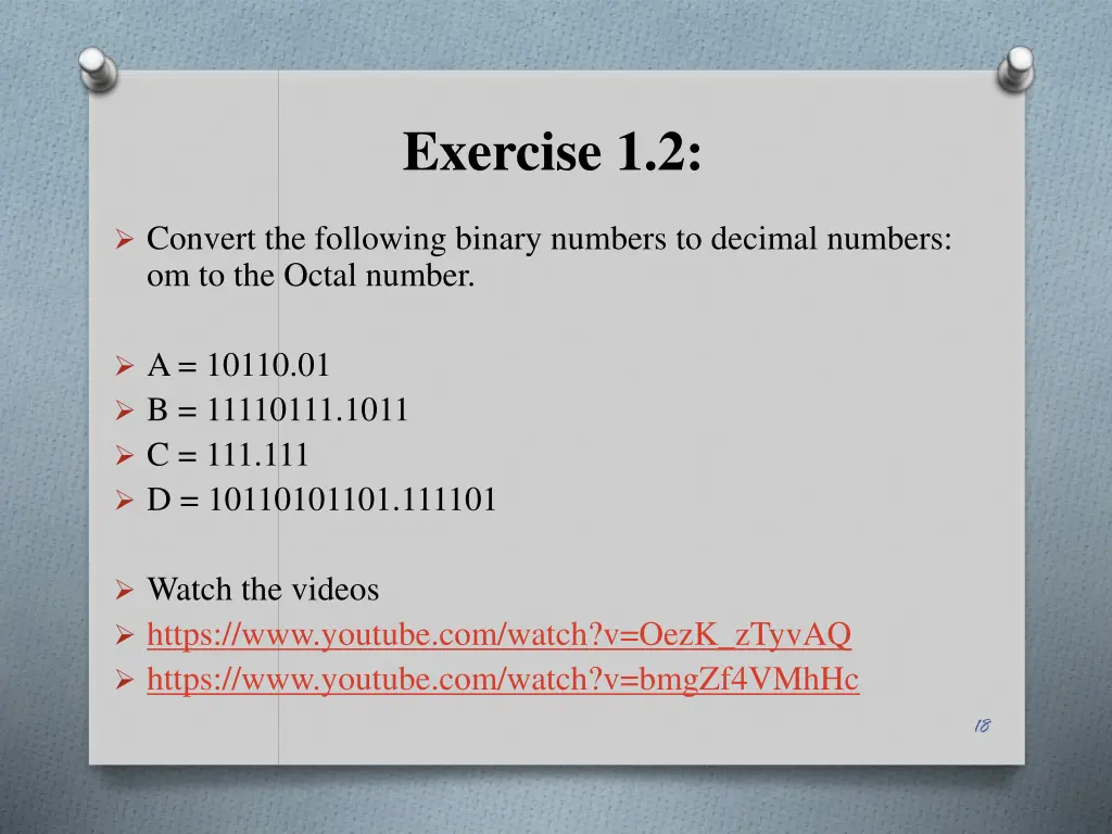 exercise 1 2