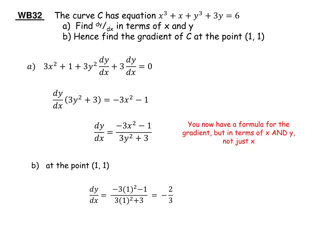 the curve c has equation 3 3 3 6 a find