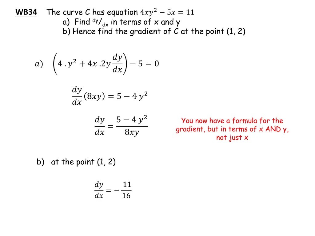 wb34 the curve c has equation 4 2 5 11 a find