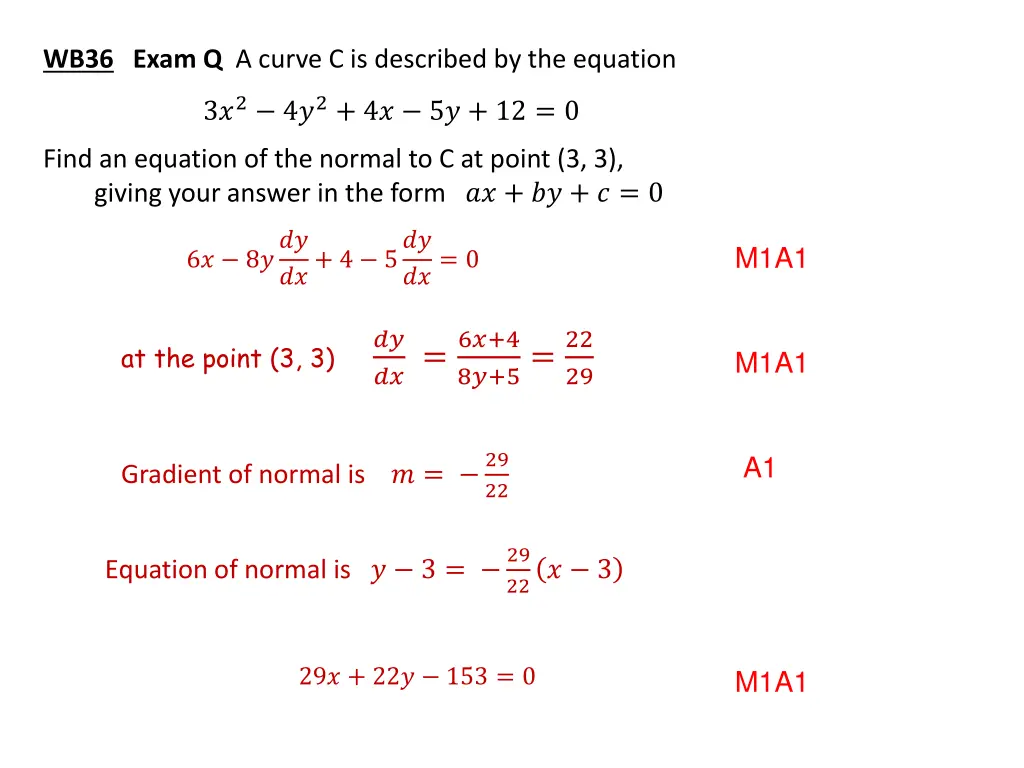 wb36 exam q a curve c is described