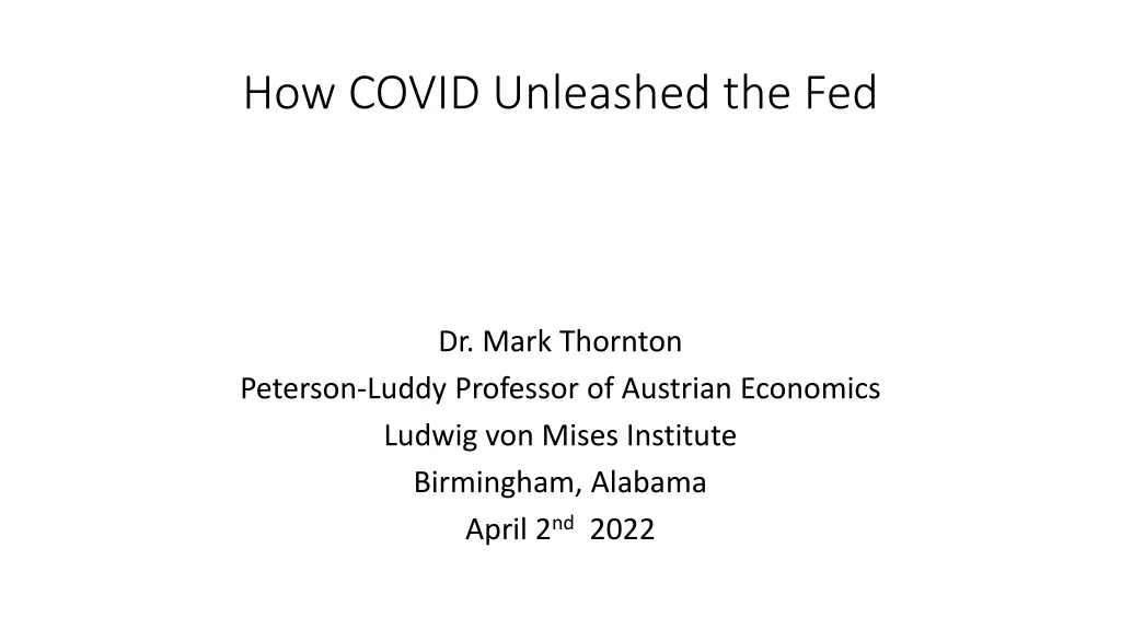 how covid unleashed the fed