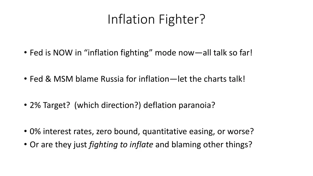 inflation fighter
