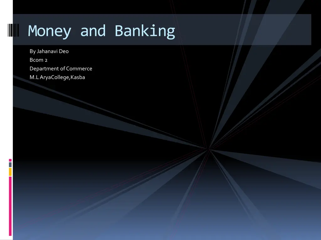 money and banking