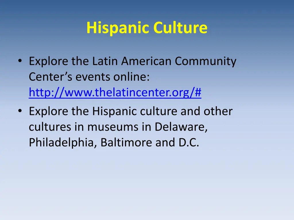 hispanic culture