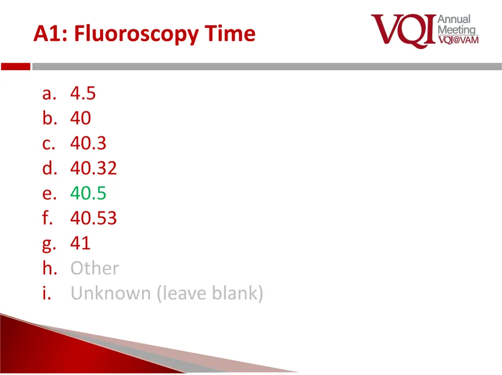 a1 fluoroscopy time