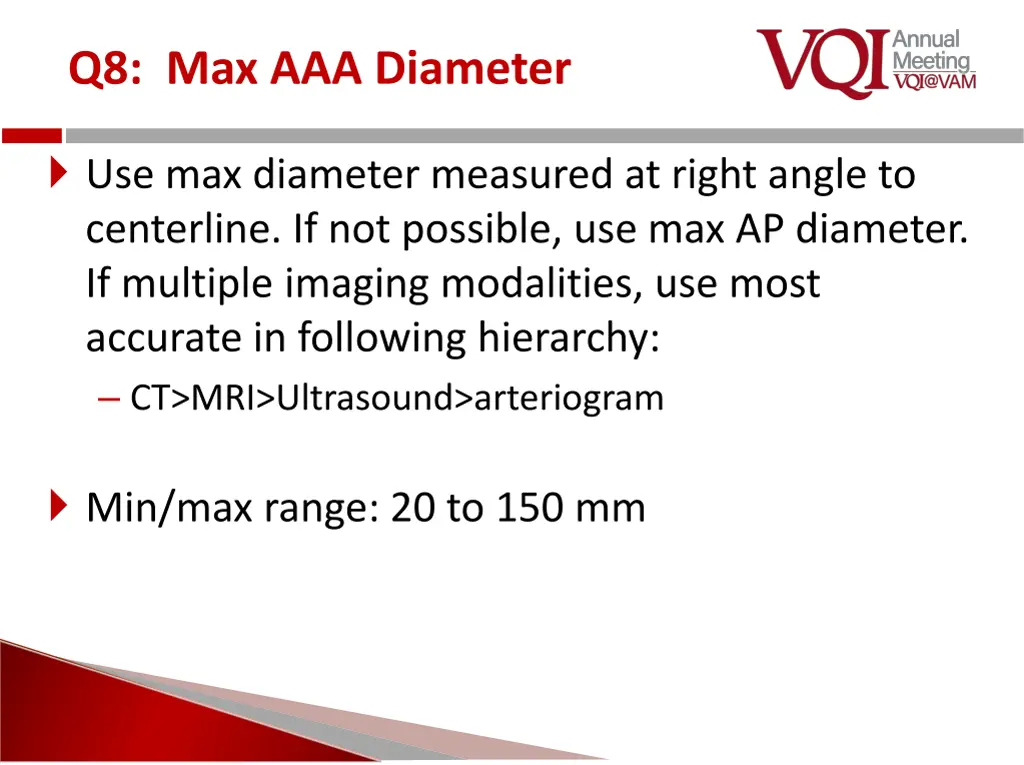 q8 max aaa diameter
