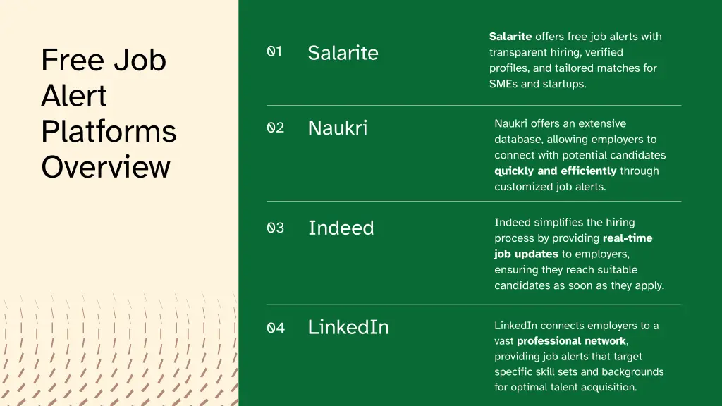 salarite offers free job alerts with transparent