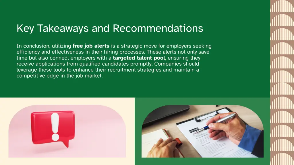 key takeaways and recommendations