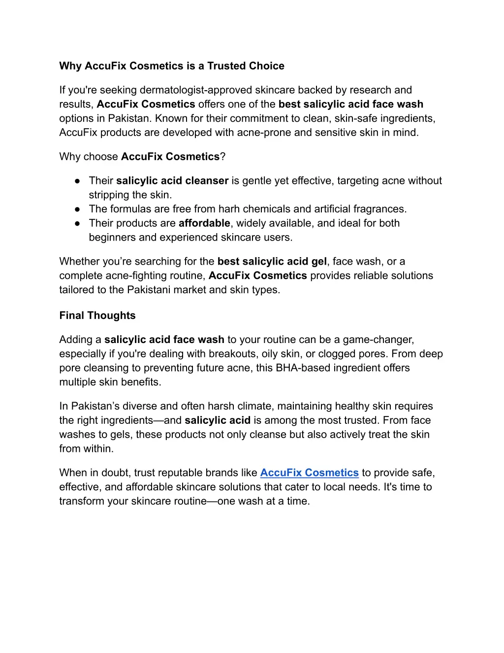 why accufix cosmetics is a trusted choice