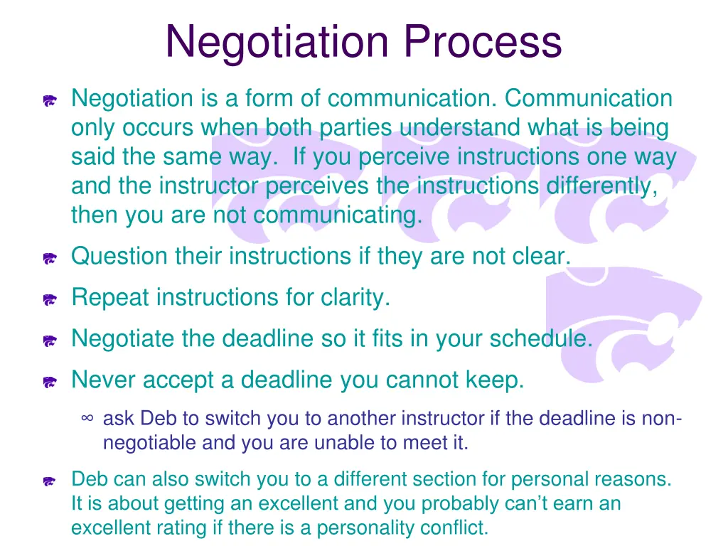 negotiation process