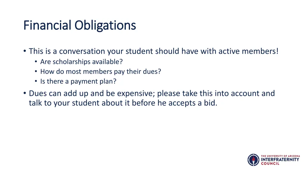 financial obligations financial obligations 1