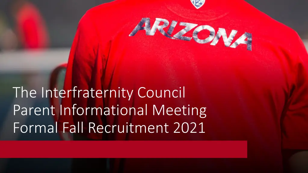 the interfraternity council parent informational