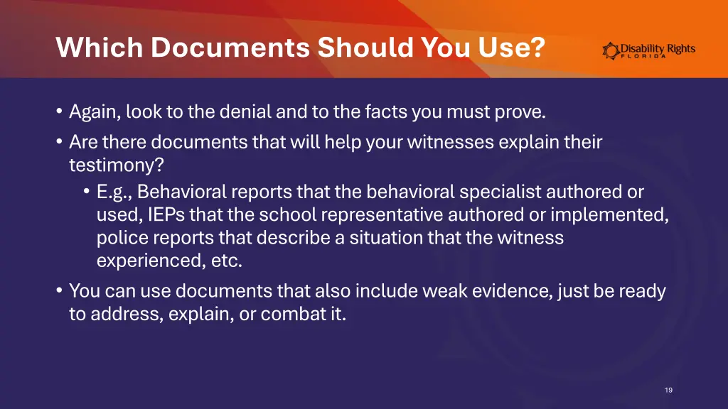 which documents should you use